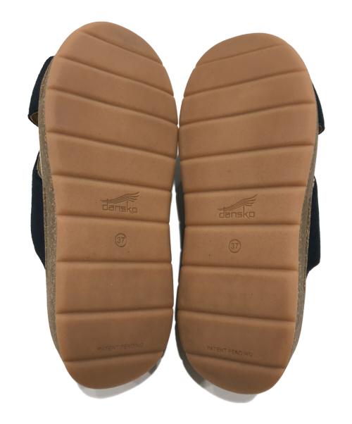 dansko（ダンスコ）Dansko (ダンスコ) プラットフォームスライドサンダル ブラック サイズ:37の古着・服飾アイテム