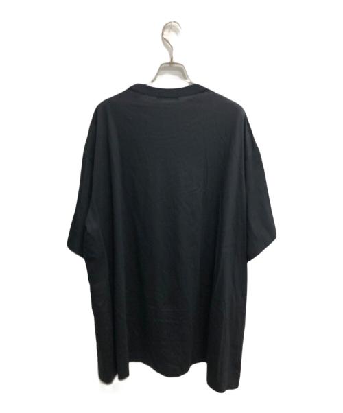 UNDERCOVER（アンダーカバー）UNDERCOVER (アンダーカバー) レーヨン・コットンビッグTシャツ/フロントショートTシャツ ブラック サイズ:1の古着・服飾アイテム