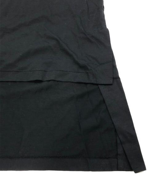 UNDERCOVER（アンダーカバー）UNDERCOVER (アンダーカバー) レーヨン・コットンビッグTシャツ/フロントショートTシャツ ブラック サイズ:1の古着・服飾アイテム