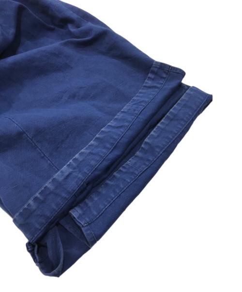 Maison Margiela 1 10（メゾン マルジェラ）Maison Margiela 1 10 (メゾン マルジェラ) タック ワイド トラウザーズ ブルー サイズ:36の古着・服飾アイテム