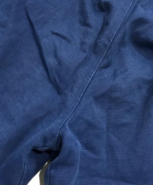 Maison Margiela 1 10（メゾン マルジェラ）Maison Margiela 1 10 (メゾン マルジェラ) タック ワイド トラウザーズ ブルー サイズ:36の古着・服飾アイテム