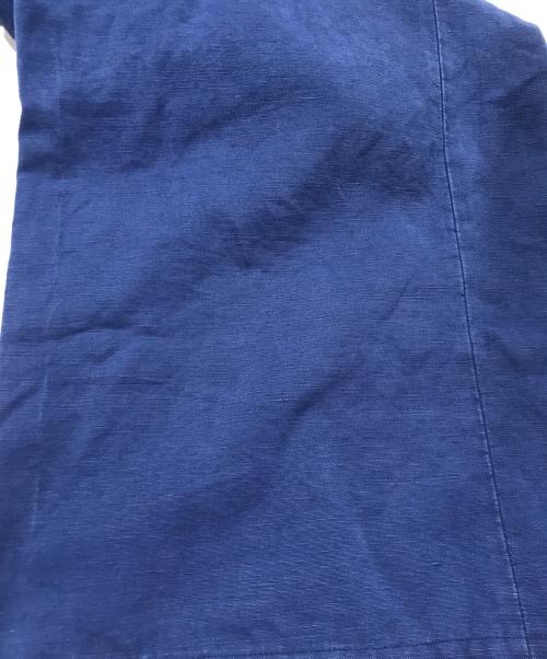 Maison Margiela 1 10（メゾン マルジェラ）Maison Margiela 1 10 (メゾン マルジェラ) タック ワイド トラウザーズ ブルー サイズ:36の古着・服飾アイテム