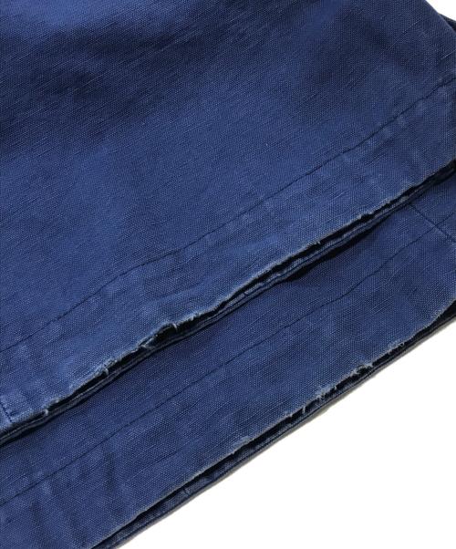 Maison Margiela 1 10（メゾン マルジェラ）Maison Margiela 1 10 (メゾン マルジェラ) タック ワイド トラウザーズ ブルー サイズ:36の古着・服飾アイテム