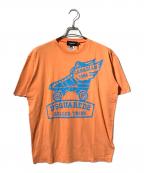 DSQUARED2ディースクエアード）の古着「プリントTシャツ」｜オレンジ