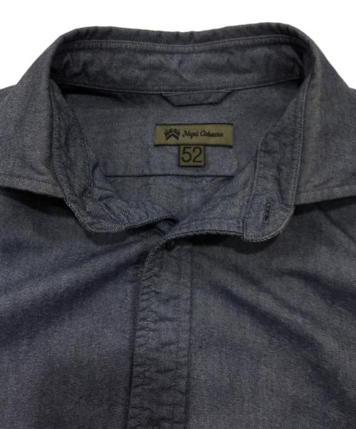 NIGEL CABOURN（ナイジェルケーボン）NIGEL CABOURN (ナイジェルケーボン) ブリティッシュオフィサーズシャツ/長袖シャツ ブルー サイズ:52の古着・服飾アイテム