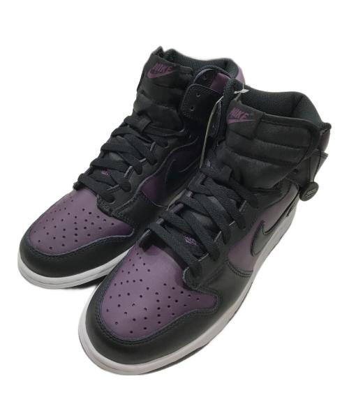 NIKE（ナイキ）NIKE (ナイキ) FRAGMENT DESIGN (フラグメントデザイン) ダンク ハイ ブラック×パープル サイズ:US10/UK9/EUR44の古着・服飾アイテム