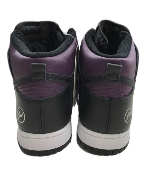 NIKE（ナイキ）NIKE (ナイキ) FRAGMENT DESIGN (フラグメントデザイン) ダンク ハイ ブラック×パープル サイズ:US10/UK9/EUR44の古着・服飾アイテム