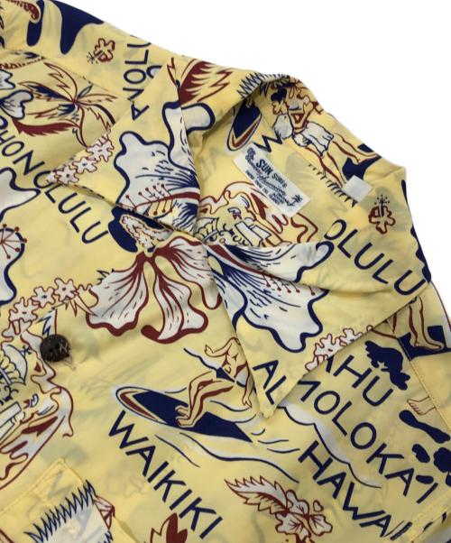 Sun Surf（サンサーフ）Sun Surf (サンサーフ) レーヨンアロハシャツ/オープンカラーシャツ イエロー サイズ:Sの古着・服飾アイテム