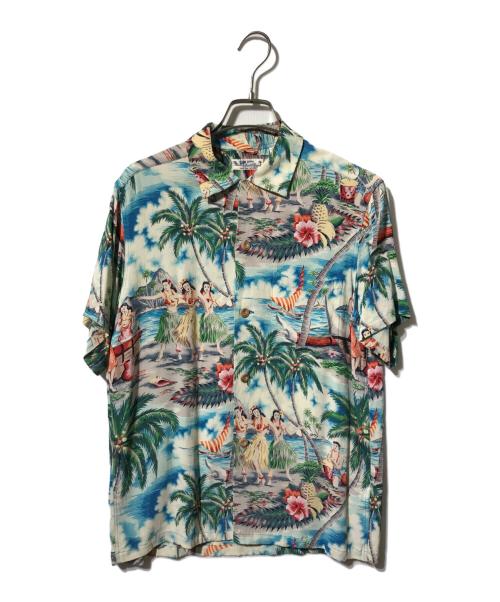 Sun Surf（サンサーフ）Sun Surf (サンサーフ) レーヨンアロハシャツ/ハワイアンシャツ ベージュ サイズ:Sの古着・服飾アイテム