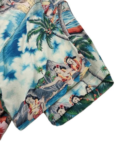 Sun Surf（サンサーフ）Sun Surf (サンサーフ) レーヨンアロハシャツ/ハワイアンシャツ ベージュ サイズ:Sの古着・服飾アイテム