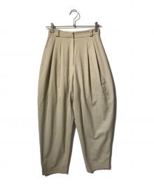 TODAYFUL（トゥデイフル）の古着「Highwaist Tuck Trousers」｜ベージュ