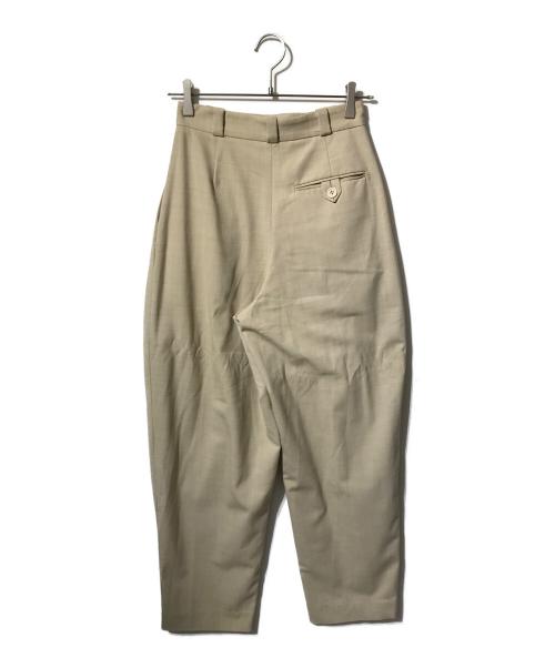 TODAYFUL（トゥデイフル）TODAYFUL (トゥデイフル) Highwaist Tuck Trousers ベージュ サイズ:36の古着・服飾アイテム