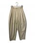TODAYFUL（トゥデイフル）の古着「Highwaist Tuck Trousers」｜ベージュ