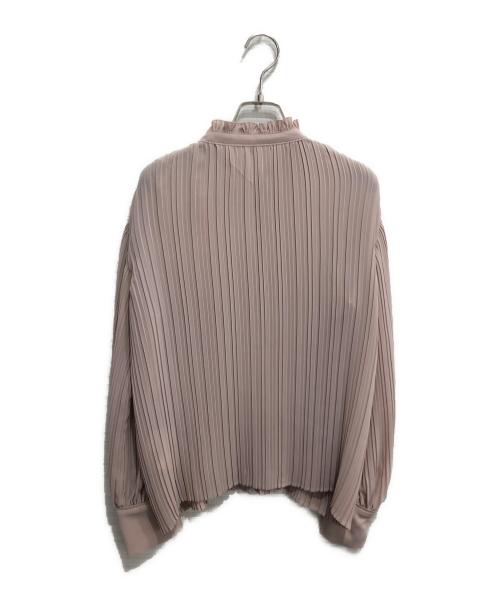 UNITED TOKYO（ユナイテッドトーキョー）UNITED TOKYO (ユナイテッドトーキョー) ハイネックプリーツブラウス/長袖ブラウス ピンク サイズ:1の古着・服飾アイテム