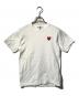 PLAY COMME des GARCONS（プレイコムデギャルソン）の古着「T-Shirt With Red Emblem/半袖Tシャツ」｜ホワイト