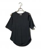 DELIYデリー）の古着「HEMP JERSEY CUT OUTS TEE」｜ブラック