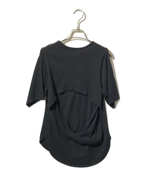 DELIY（デリー）DELIY (デリー) HEMP JERSEY CUT OUTS TEE ブラック サイズ:ＦＲＥＥの古着・服飾アイテム