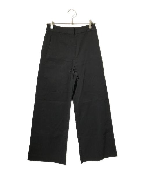 theory luxe（セオリーリュクス）theory luxe (セオリーリュクス) リネン混ワイドストレートパンツ ブラック サイズ:36の古着・服飾アイテム
