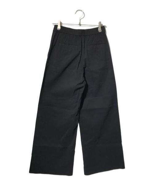 theory luxe（セオリーリュクス）theory luxe (セオリーリュクス) リネン混ワイドストレートパンツ ブラック サイズ:36の古着・服飾アイテム