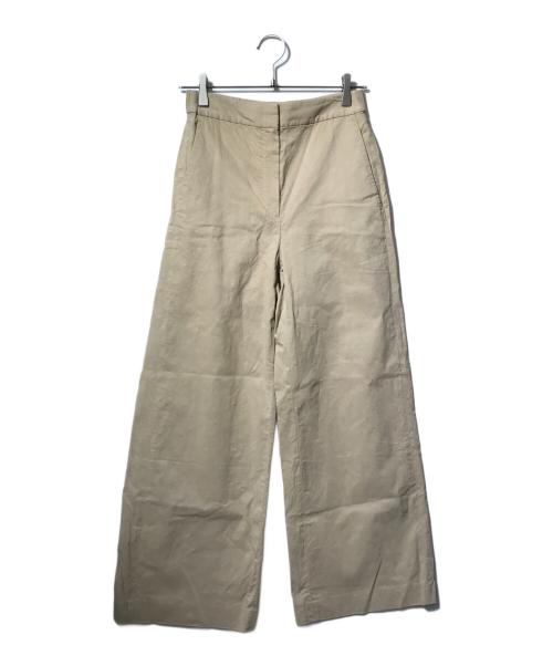 theory luxe（セオリーリュクス）theory luxe (セオリーリュクス) リネン混ワイドストレートパンツ ブラウン サイズ:36の古着・服飾アイテム