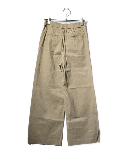 theory luxe（セオリーリュクス）theory luxe (セオリーリュクス) リネン混ワイドストレートパンツ ブラウン サイズ:36の古着・服飾アイテム