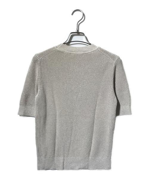 theory luxe（セオリーリュクス）theory luxe (セオリーリュクス) Summer Lurex Tonya Sweater ブラウン サイズ:38の古着・服飾アイテム