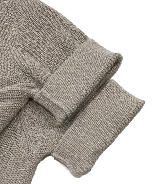 theory luxe（セオリーリュクス）theory luxe (セオリーリュクス) Summer Lurex Tonya Sweater ブラウン サイズ:38の古着・服飾アイテム