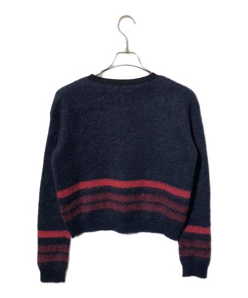 RED VALENTINO（レッドヴァレンティノ）RED VALENTINO (レッドヴァレンティノ) モヘアニット ネイビー サイズ:SIZE Sの古着・服飾アイテム