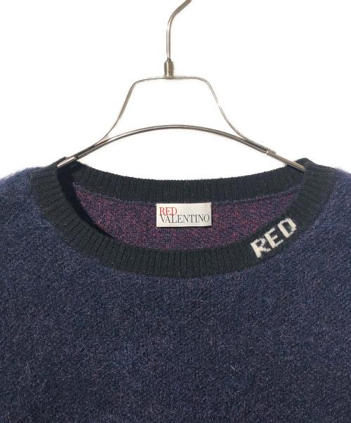RED VALENTINO（レッドヴァレンティノ）RED VALENTINO (レッドヴァレンティノ) モヘアニット ネイビー サイズ:SIZE Sの古着・服飾アイテム