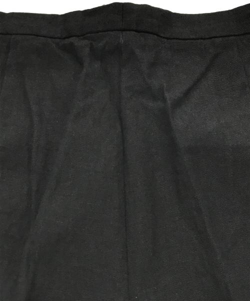 MaxMara（マックスマーラ）MaxMara (マックスマーラ) リネンセンタープレスパンツ ブラック サイズ:34の古着・服飾アイテム
