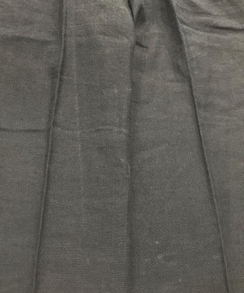 MaxMara（マックスマーラ）MaxMara (マックスマーラ) リネンセンタープレスパンツ ブラック サイズ:34の古着・服飾アイテム