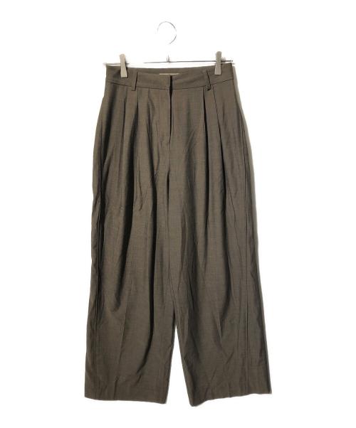 anuke（アンヌーク）anuke (アンヌーク) Panel Wide Pants ブラウン サイズ:SIZE 38の古着・服飾アイテム