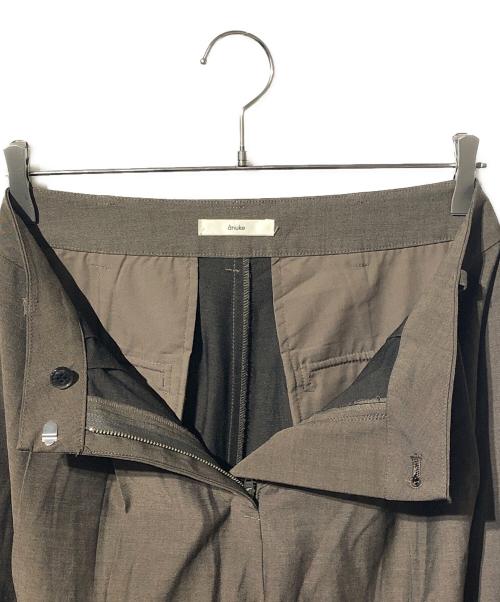 anuke（アンヌーク）anuke (アンヌーク) Panel Wide Pants ブラウン サイズ:SIZE 38の古着・服飾アイテム
