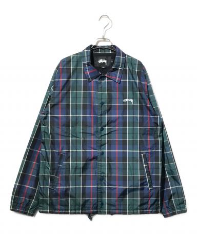 中古・古着通販】stussy (ステューシー) チェック柄クルーズコーチ