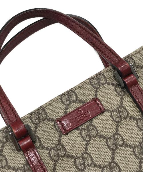 GUCCI（グッチ）GUCCI (グッチ) GGプラス・ミニハンドバッグ ブラウンの古着・服飾アイテム