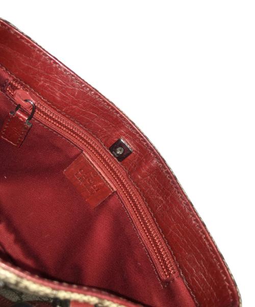 GUCCI（グッチ）GUCCI (グッチ) GGプラス・ミニハンドバッグ ブラウンの古着・服飾アイテム