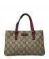 中古・古着 GUCCI (グッチ) GGプラス・ミニハンドバッグ ブラウン：30000円