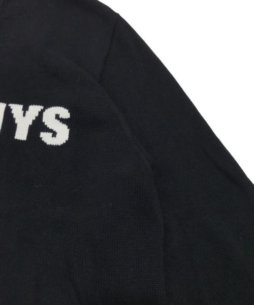 Hysteric Glamour（ヒステリックグラマー）Hysteric Glamour (ヒステリックグラマー) EVIL WOMAN編込 カーディガン ブラック サイズ:XLの古着・服飾アイテム
