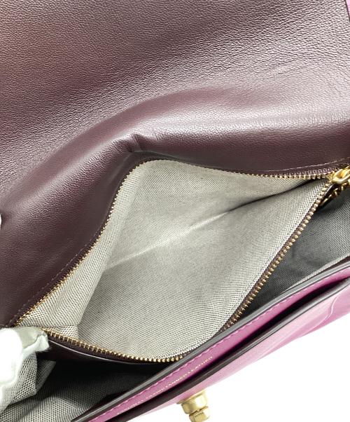 COACH（コーチ）COACH (コーチ) グローブレザークロスボディバッグ パープルの古着・服飾アイテム