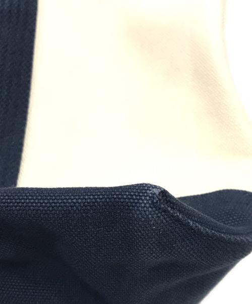 POLO RALPH LAUREN（ポロ・ラルフローレン）POLO RALPH LAUREN (ポロ・ラルフローレン) ポロベアキャンバストートバッグ ベージュ×ネイビーの古着・服飾アイテム