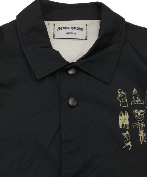 FUCKING AWESOME（ファッキンオーサム）FUCKING AWESOME (ファッキンオーサム) コーチジャケット ブラック サイズ:Ｍの古着・服飾アイテム