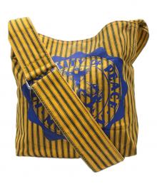 Vivienne Westwood（ヴィヴィアンウエストウッド）の古着「UNIVERSITYOFPEACEショルダーバッグ」｜イエロー