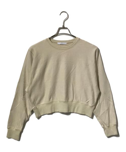 ETRE TOKYO（エトレトウキョウ）ETRE TOKYO (エトレトウキョウ) コンパクトスウェットシャツ ベージュ サイズ:freeの古着・服飾アイテム