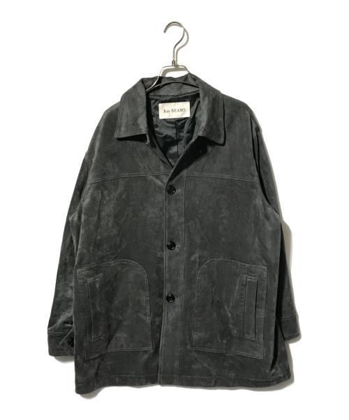 RAY BEAMS（レイ ビームス）RAY BEAMS (レイ ビームス) フェイク スエード ハーフ コート グレー サイズ:1の古着・服飾アイテム