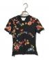 Christian Dior（クリスチャン ディオール）の古着「花柄刺繍 スパンコール Tシャツ/カットソー」｜ブラック