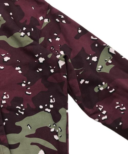 maison kitsune（メゾンキツネ）maison kitsune (メゾンキツネ) カモ フォックス リラックス フーディー ボルドー サイズ:Sの古着・服飾アイテム
