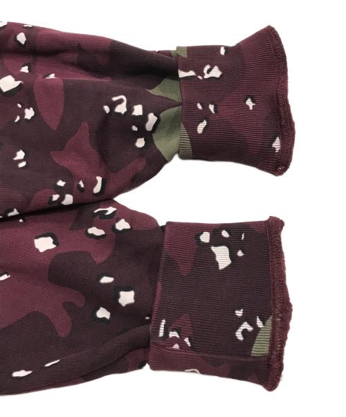 maison kitsune（メゾンキツネ）maison kitsune (メゾンキツネ) カモ フォックス リラックス フーディー ボルドー サイズ:Sの古着・服飾アイテム