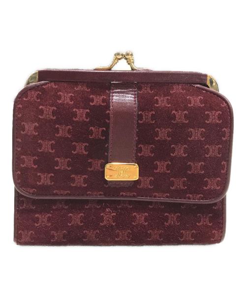 CELINE（セリーヌ）CELINE (セリーヌ) がま口財布 レッドの古着・服飾アイテム