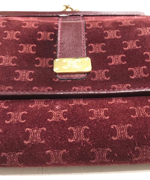 CELINE（セリーヌ）CELINE (セリーヌ) がま口財布 レッドの古着・服飾アイテム