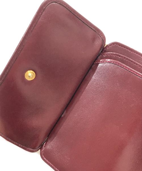 CELINE（セリーヌ）CELINE (セリーヌ) がま口財布 レッドの古着・服飾アイテム